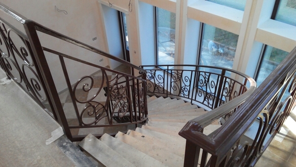 Кованная маршевая лестница, фото 4