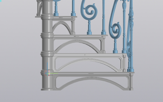 Чугунная винтовая лестница "Конверсия", фото 6