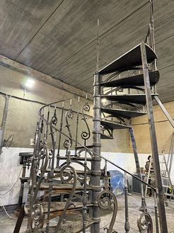 Чугунная винтовая лестница "Конверсия", фото 9